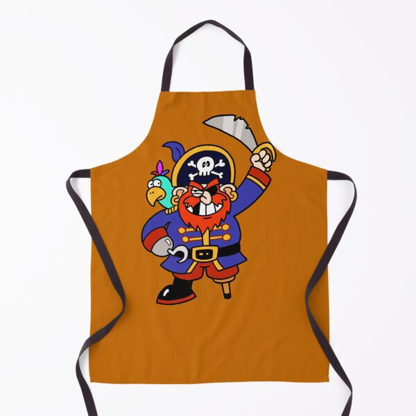 Item preview, Cartoon Pirate with Peg Leg & Parrot designed and sold by Gravityx9.
