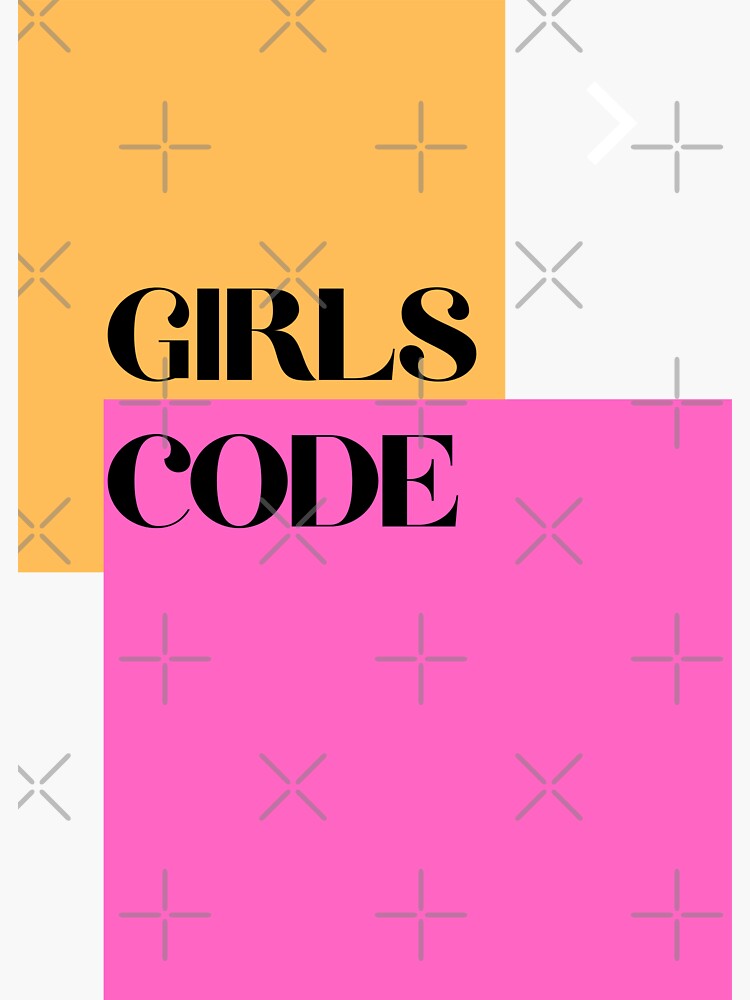 "Girls Code" Sticker for Sale by SebertD Redbubble