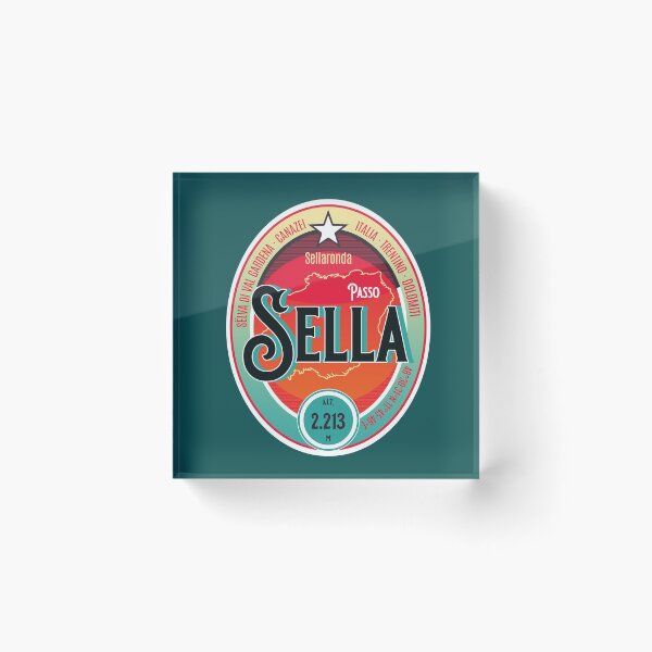 Item preview, Passo Sella Dolomites Italy Touring T-Shirt + Sticker designed and sold by ROADTROOPER.