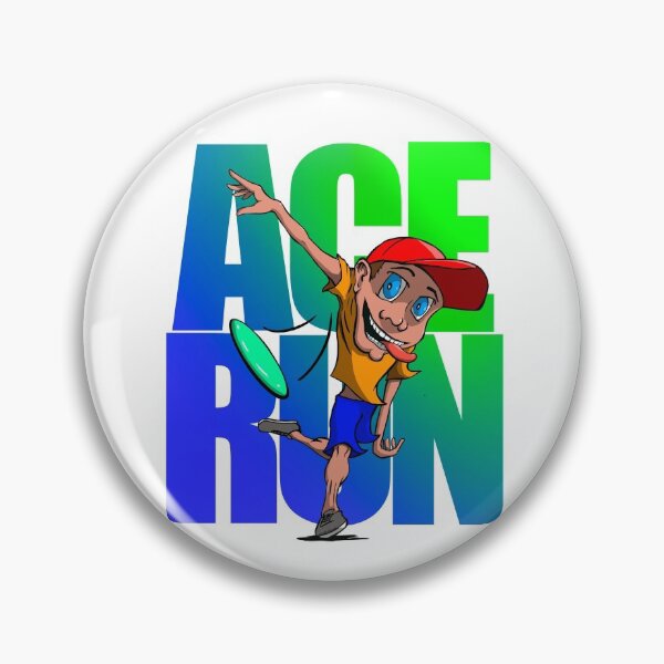 Item preview, Ace Run Guy Green and Blue designed and sold by DiscGolfArt.