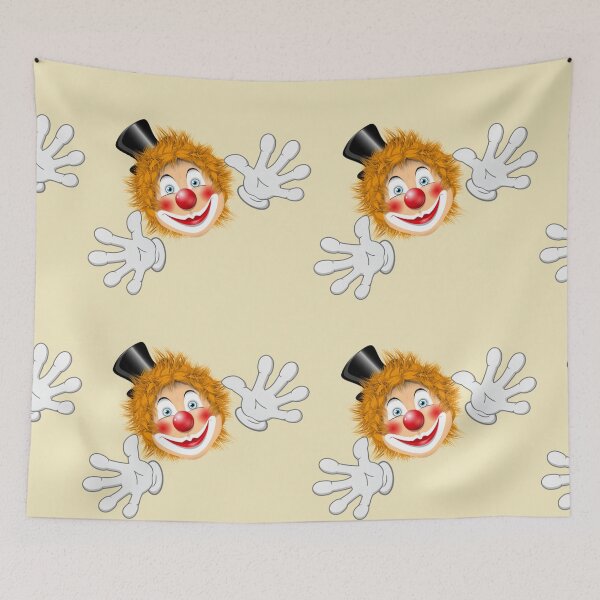Item preview, Design of Clown on yellowish background....!! designed and sold by VIVEK KUMAR RAI.