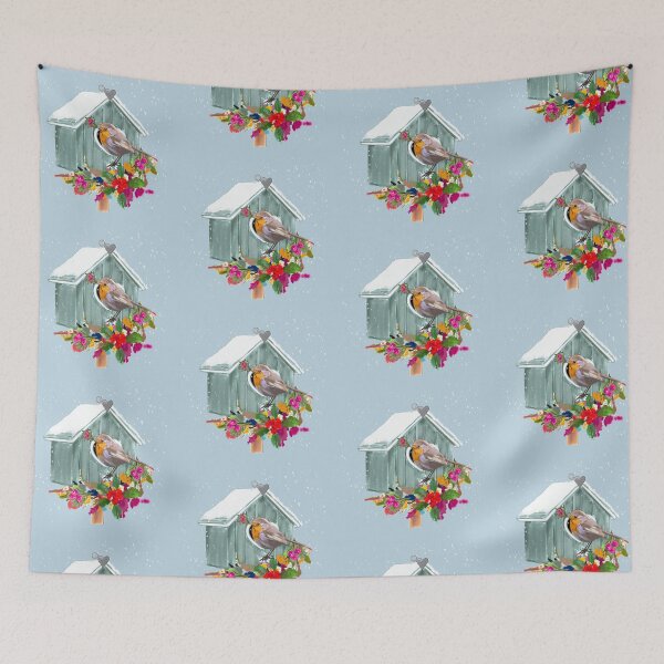 Item preview, Christmas Robin Birdhouse  designed and sold by Leatextileart.