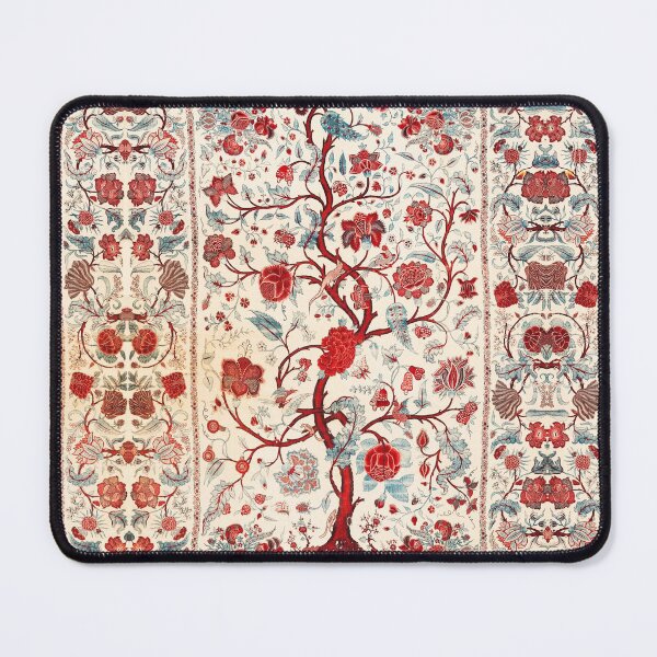 Item preview, FLOWERING TREE WITH BUTTERFLIES AND ANIMALS Antique Oriental Floral designed and sold by BulganLumini.