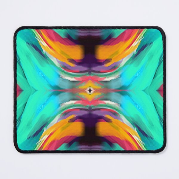 Artikelvorschau, Vibrierendes aquamarines und orangefarbenes Abstracto entworfen und verkauft von Adri Barnard.