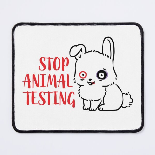 Item preview, Stop Animal Testing Bunny Rabbit designed and sold by blueveins.
