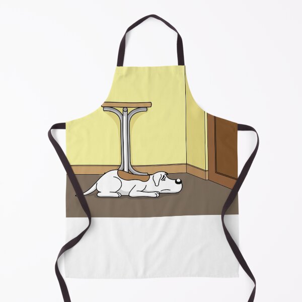 Item preview, Illustration of a sad dog with longing waiting for his owner to get home. Item for institutional and veterinary materials designed and sold by LucianoCosmo.