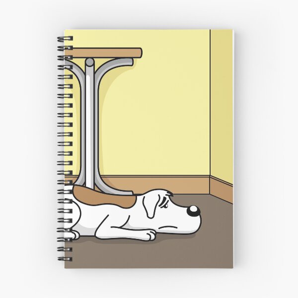 Item preview, Illustration of a sad dog with longing waiting for his owner to get home. Item for institutional and veterinary materials designed and sold by LucianoCosmo.
