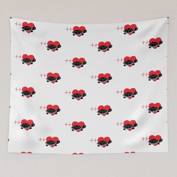 Item preview, Red heart pulse tortoise | Gift for tortoise keeper | Tortoise lover designed and sold by OleeVO.