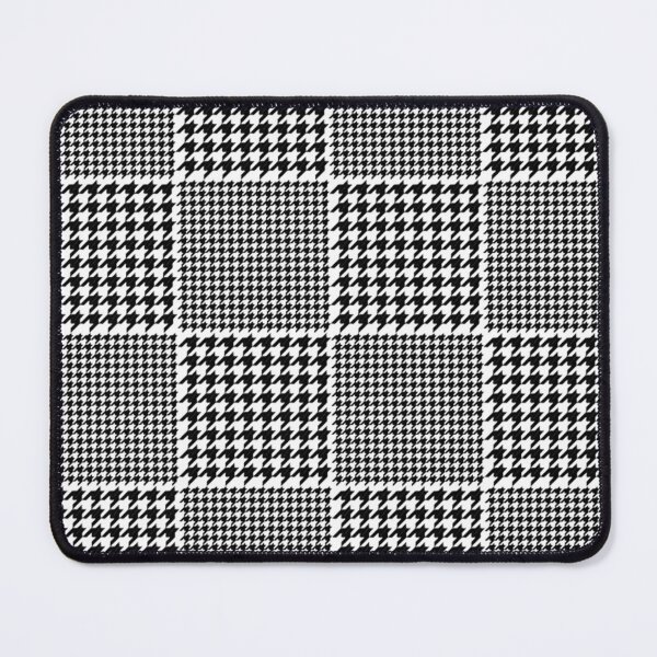 Item preview, BLACK WHITE HOUNDSTOOTH CHECKERS PATTERN designed and sold by BulganLumini.