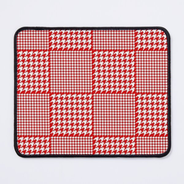 Item preview, WHITE RED HOUNDSTOOTH CHECKERS PATTERN designed and sold by BulganLumini.