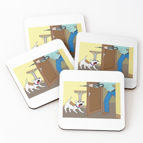 Item preview, Illustration of a cheerful dog with the arrival of its owner at home. Item for institutional and veterinary materials designed and sold by LucianoCosmo.