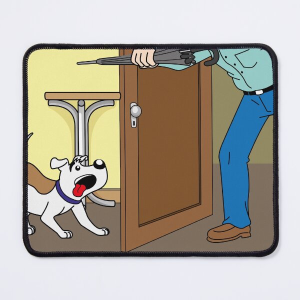 Item preview, Illustration of a cheerful dog with the arrival of its owner at home. Item for institutional and veterinary materials designed and sold by LucianoCosmo.
