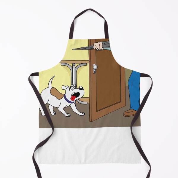 Item preview, Illustration of a cheerful dog with the arrival of its owner at home. Item for institutional and veterinary materials designed and sold by LucianoCosmo.
