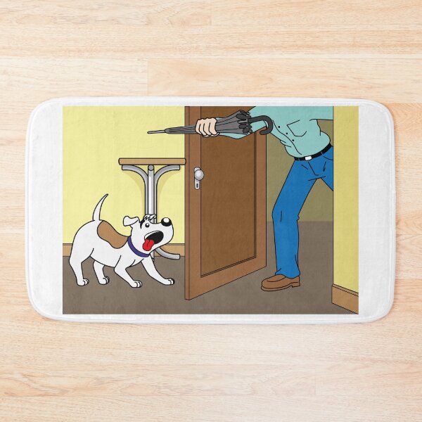 Item preview, Illustration of a cheerful dog with the arrival of its owner at home. Item for institutional and veterinary materials designed and sold by LucianoCosmo.