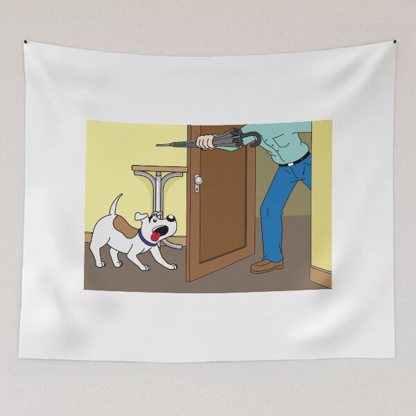 Item preview, Illustration of a cheerful dog with the arrival of its owner at home. Item for institutional and veterinary materials designed and sold by LucianoCosmo.