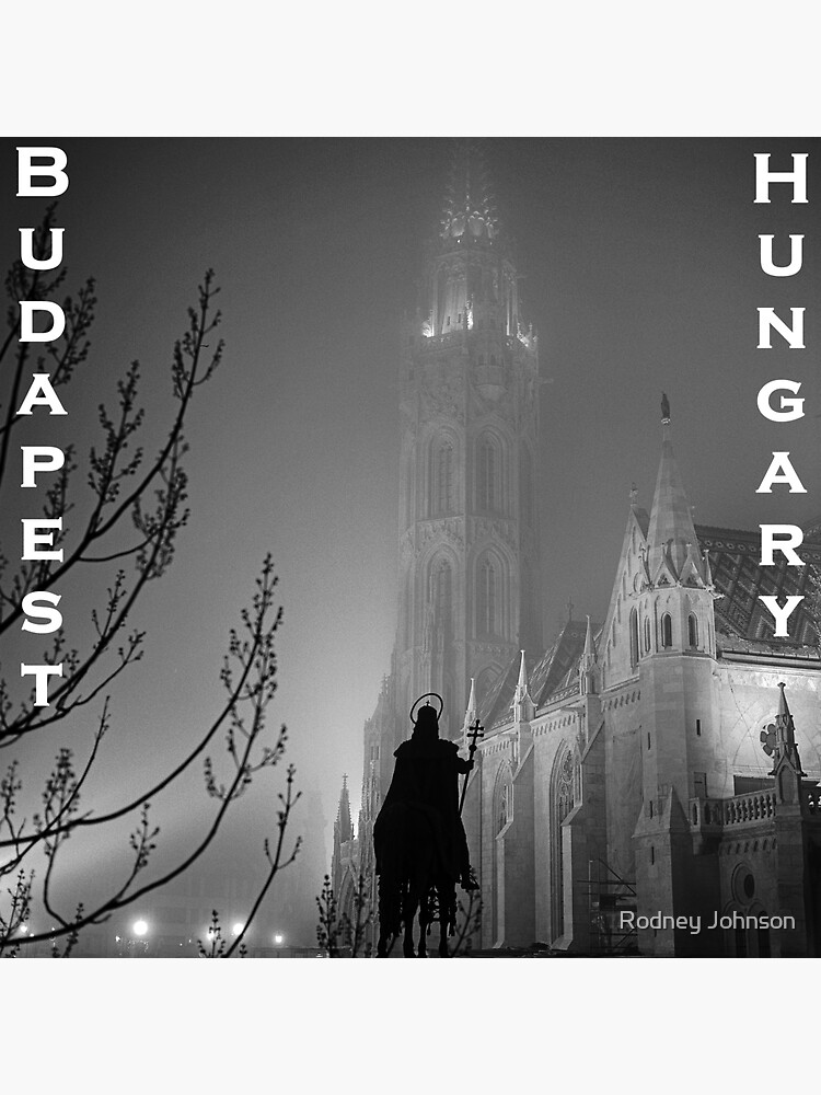 Thumbnail 3 of 3, Sticker, Matthias Church, Budapest designed and sold by rodneyj46.