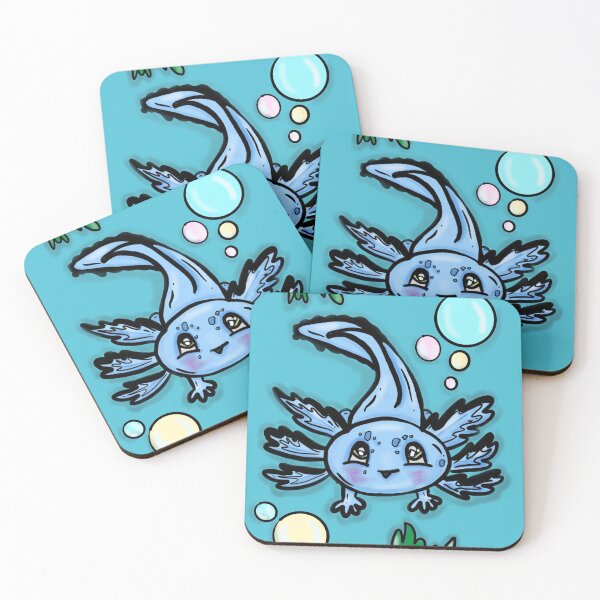 Item preview, Blue Underwater Axolotl  designed and sold by BioLushGraphics.
