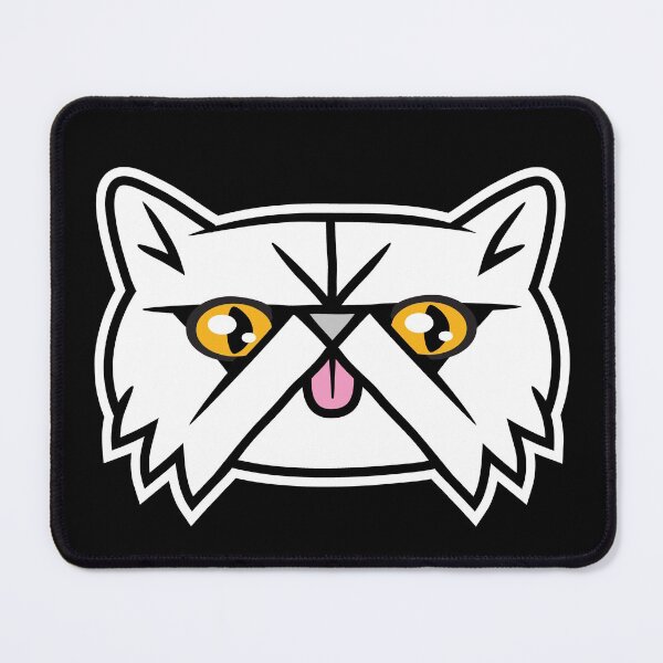 Item preview, Smooshed Face Golden eyes white Persian Cat Graphic designed and sold by blueveins.
