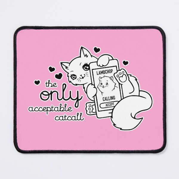Item preview, The only acceptable catcall kitty cat holding cell phone. designed and sold by blueveins.