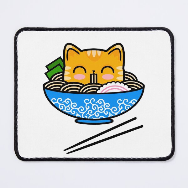 Item preview, Ramen Cat & Asian Food Noodle Bowl Lover designed and sold by blueveins.