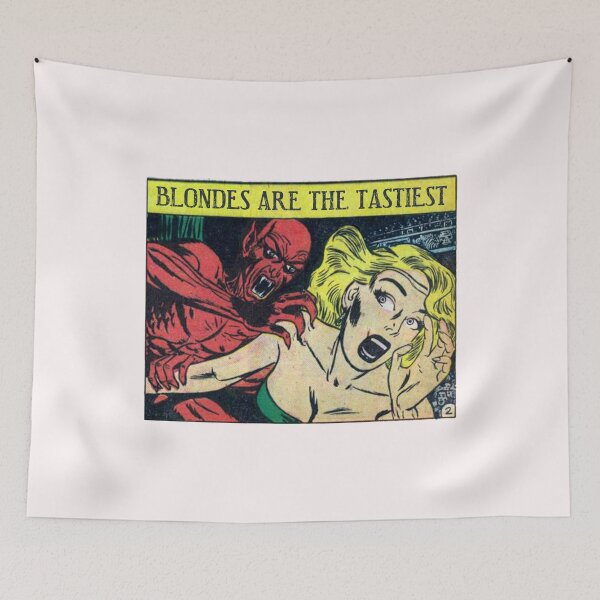 Item preview, Vintage Dracula Vampire Tasty Blonde Spooky Retro Horror Poster Gift designed and sold by TheAplus.
