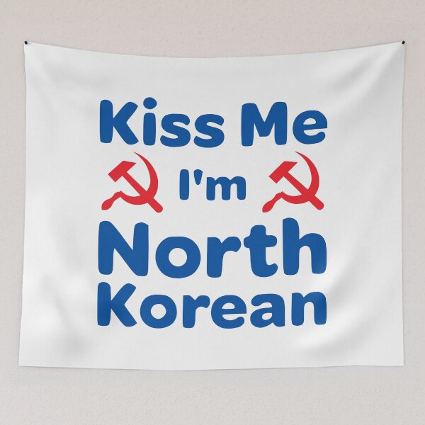 Item preview, Kiss me I'm North Korean designed and sold by cangurojoe.