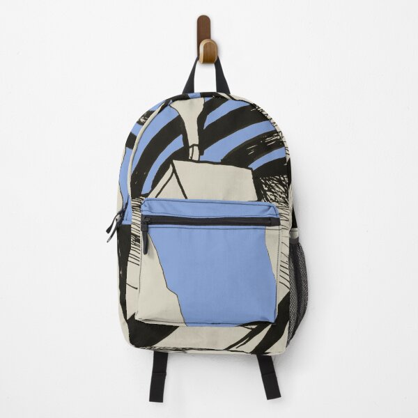 Item preview, 3 Houses 2 Road 3 Smokes - beige and blue designed and sold by Istvan Ocztos.