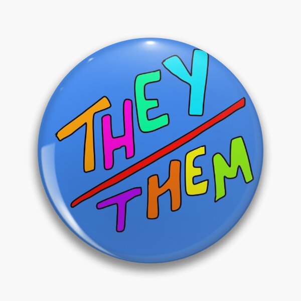 Item preview, they/them pronouns! designed and sold by squiddybonez.
