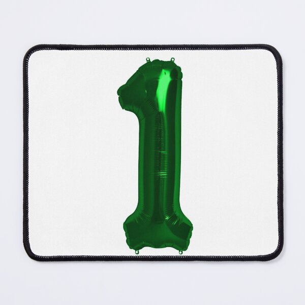 Item preview, One Number 1 Metallic Green Mylar Foil Helium Balloon for First Birthday or Anniversary designed and sold by Birthdates.