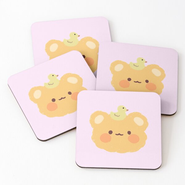 Item preview, Minimalist Cute Cartoon Bear With Rubber Duck designed and sold by ViolettLight.