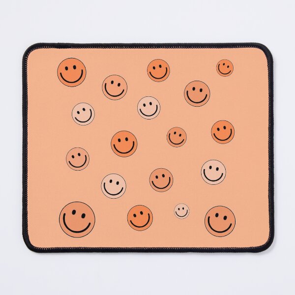 Item preview, Happy Smiley Emoji Faces Pattern Set Orange Color designed and sold by Barolina.