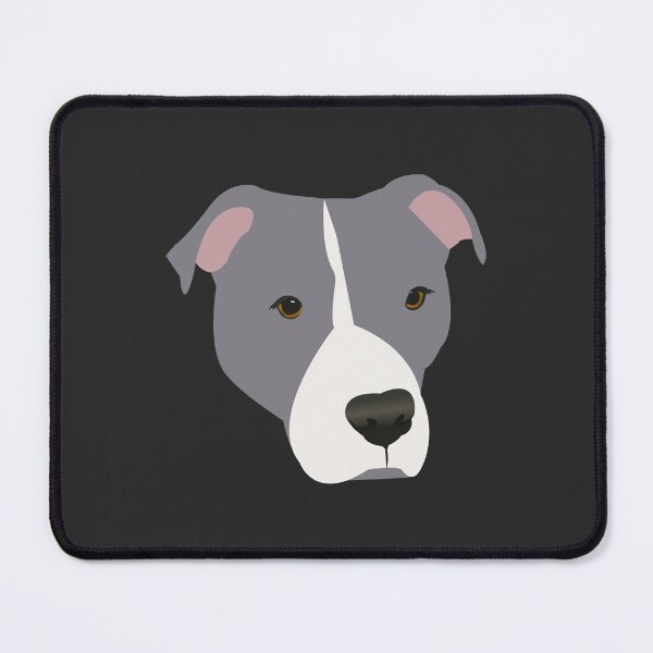 Item preview, Grey and White Pit Bull designed and sold by KCPetPortraits.