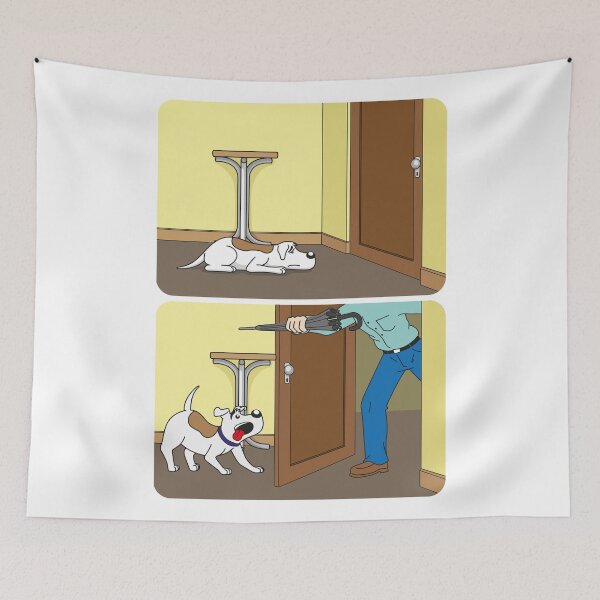 Item preview, Illustration of a cheerful dog with the arrival of its owner at home. Item for institutional and veterinary materials designed and sold by LucianoCosmo.