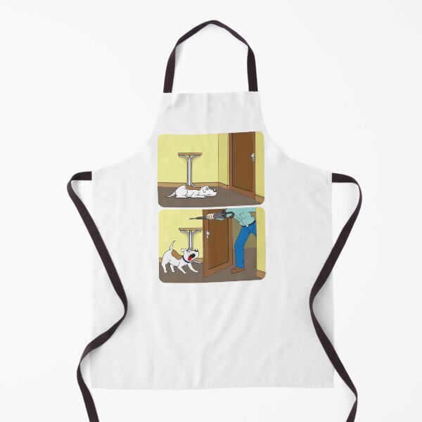 Item preview, Illustration of a cheerful dog with the arrival of its owner at home. Item for institutional and veterinary materials designed and sold by LucianoCosmo.