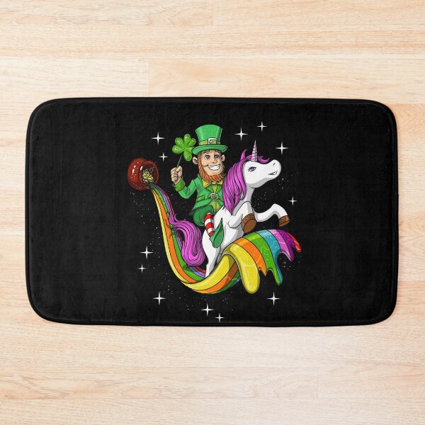 Item preview, Leprechaun Riding Unicorn St Patricks designed and sold by underheaven.