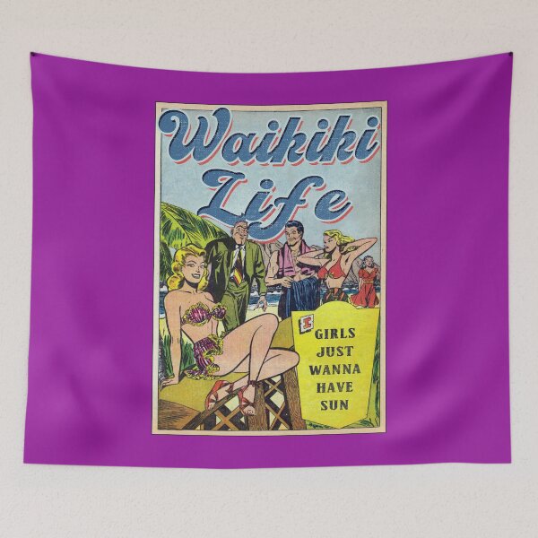 Item preview, Vintage Waikiki Sun Retro Beach Bikini Girls Gift designed and sold by TheAplus.