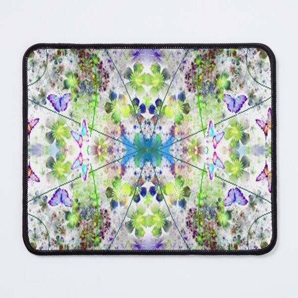 Item preview, Butterflies and flowers , psychedelic Arte Abstracto, abstract art design designed and sold by Adri Barnard.