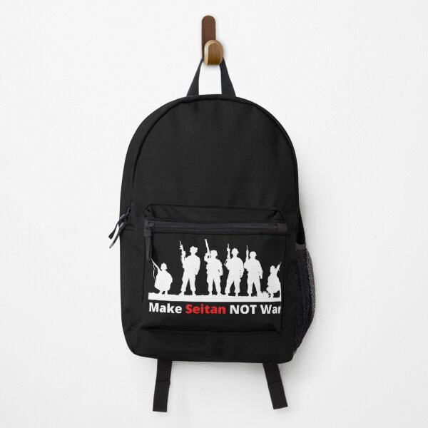 Item preview, Make Seitan Not War Funny Vegan Saying designed and sold by Vegginitup.
