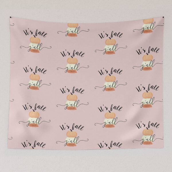 Item preview, Its Fall Yall | Thank you | Trendy Pumpkin Yall | Thanksgiving Day designed and sold by JooArtPrints  ★★★★★.