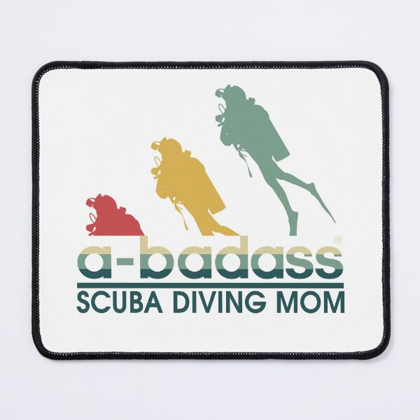 Item preview, a-badass Scuba diving mom vintage designed and sold by jentochicken.
