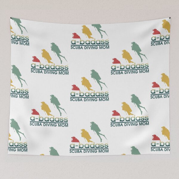 Item preview, a-badass Scuba diving mom vintage designed and sold by jentochicken.