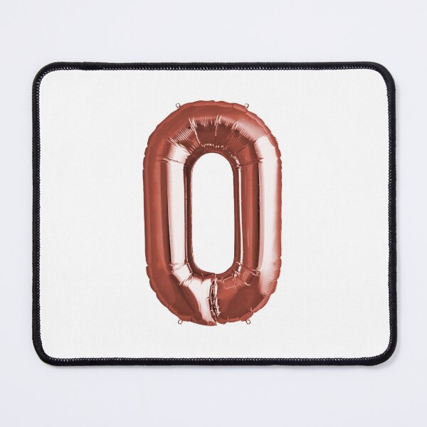 Item preview, Zero Number 0 Metallic Rose Gold Mylar Foil Helium Balloon for Newborns designed and sold by Birthdates.