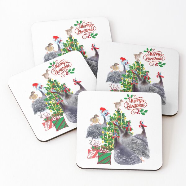 Item preview, Guinea fowl Christmas designed and sold by orangerinka.