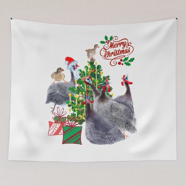 Item preview, Guinea fowl Christmas designed and sold by orangerinka.