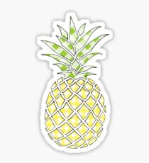 Gingham Preppy Pineapple Sticker