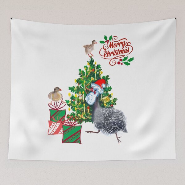 Item preview, Guinea fowl Santa designed and sold by orangerinka.