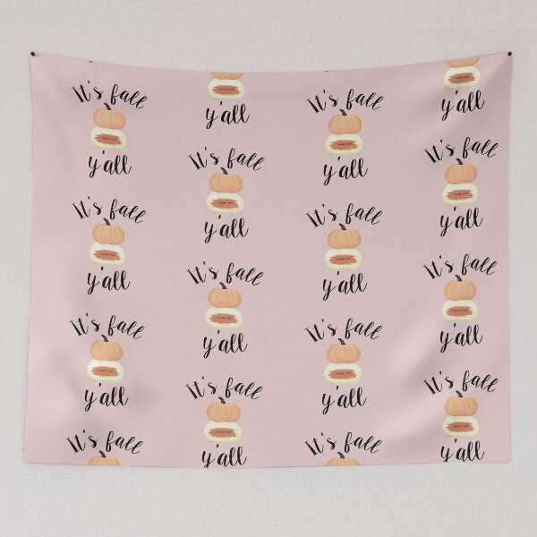 Item preview, Its Fall Yall | Thank you | Trendy Pumpkin Fall Season designed and sold by JooArtPrints  ★★★★★.