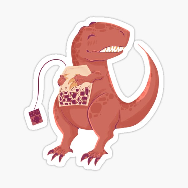 Cute Kawaii Dinosaur Stickers Journal, Diary Stickers, T-Rex Stickers