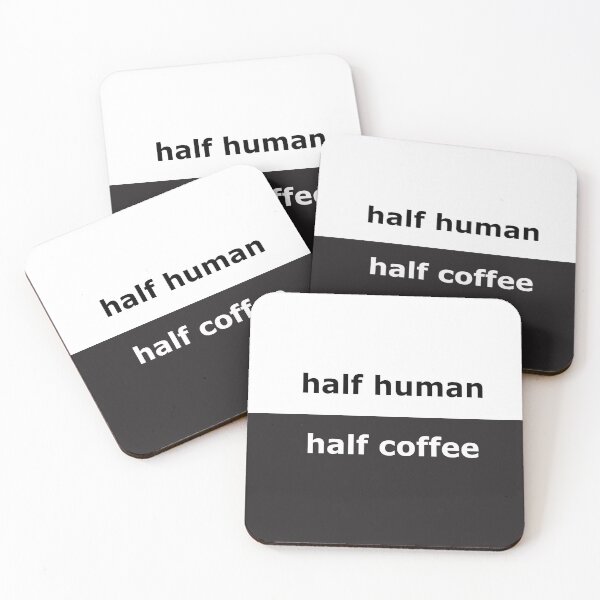 Artikelvorschau, halb Mensch / halb Kaffee entworfen und verkauft von KohiClub.