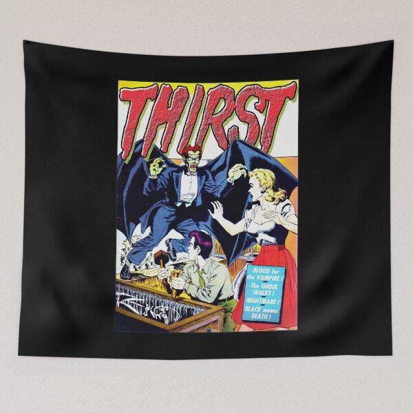 Item preview, Vintage Dracula Vampire Thirst Spooky Retro Horror Poster Halloween Gift designed and sold by TheAplus.